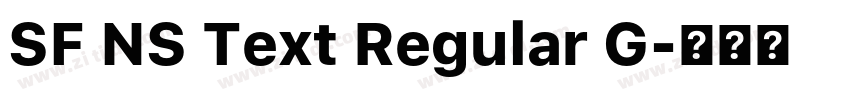 SF NS Text Regular G字体转换 SF NS Text Regular G字体转换